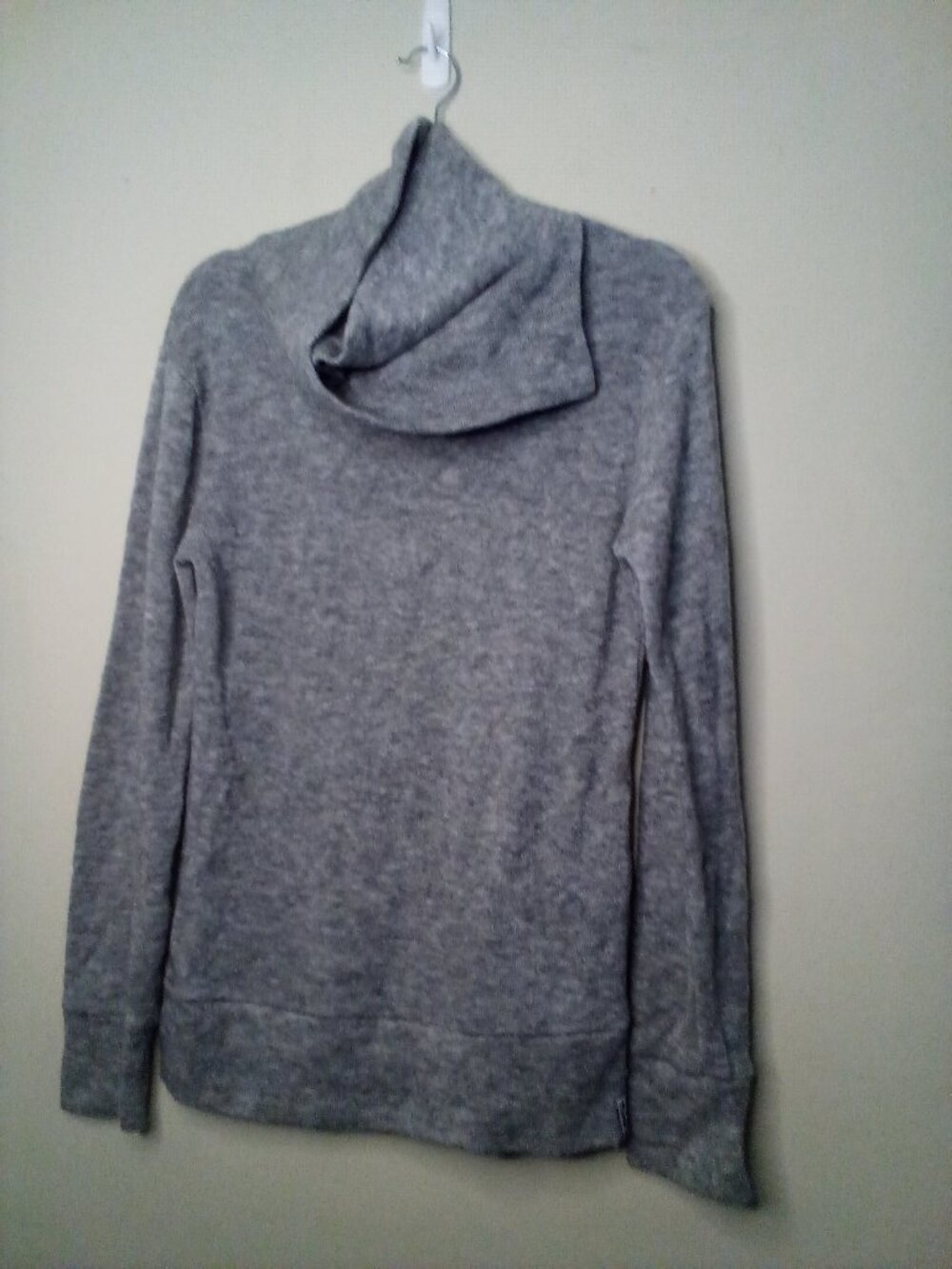 Kavu Sweater Women L Cowl Neck Pullover Long Sleeve Gray